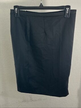 🖤 Must Have Black High Waist Side Zip Pencil Skirt Size Small Workwear 🖤